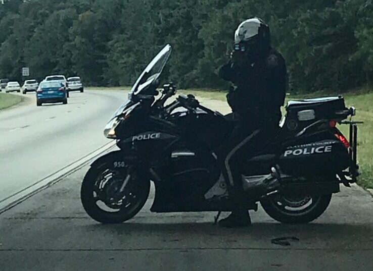 cop on motorbike